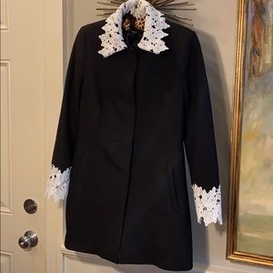 Brand new black jacket with lace!